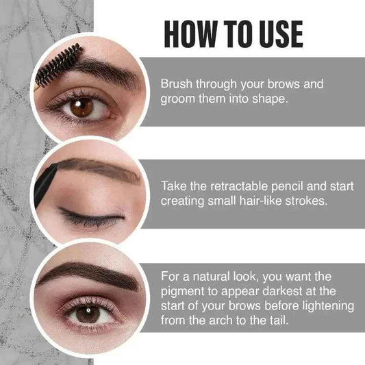 Smudge Free Eyebrow Pencil | Waterproof, Long-Lasting & Precision Tip