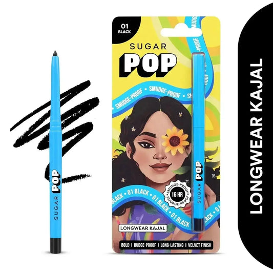 SUGAR POP Matte Finish Eyeliner Pencil | Smudge-Proof | 01 Black - Gehnasale