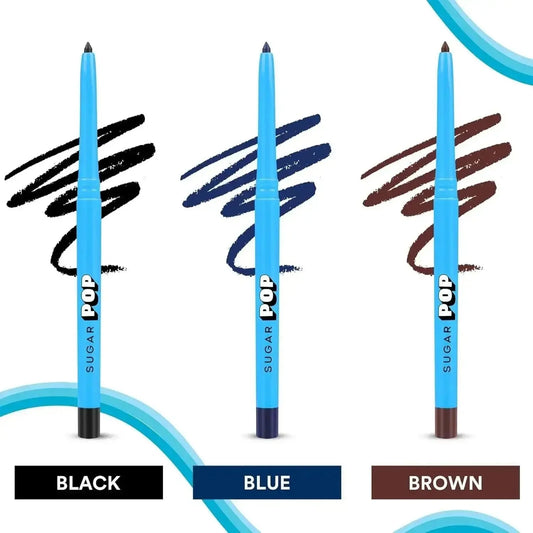 SUGAR POP Matte Finish Eyeliner Pencil | Smudge-Proof | 01 Black - Gehnasale