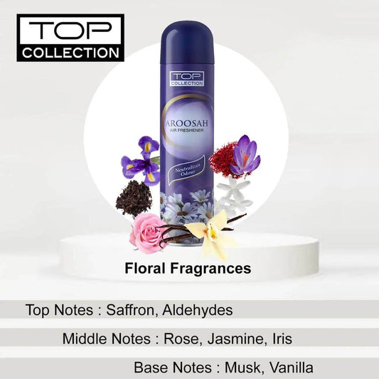Top Collection Air Freshener - Aroosah 300ml (Pack of 1) | Exotic Arabic Scent | Odour Neutralizer & Instant Freshness | Long-Lasting Room Freshener for Home & Office | Made in U.A.E