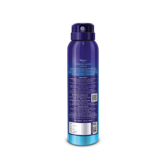 Yardley Male Gentleman Sporting League Body Spray - Champion, 150ml, Citrus