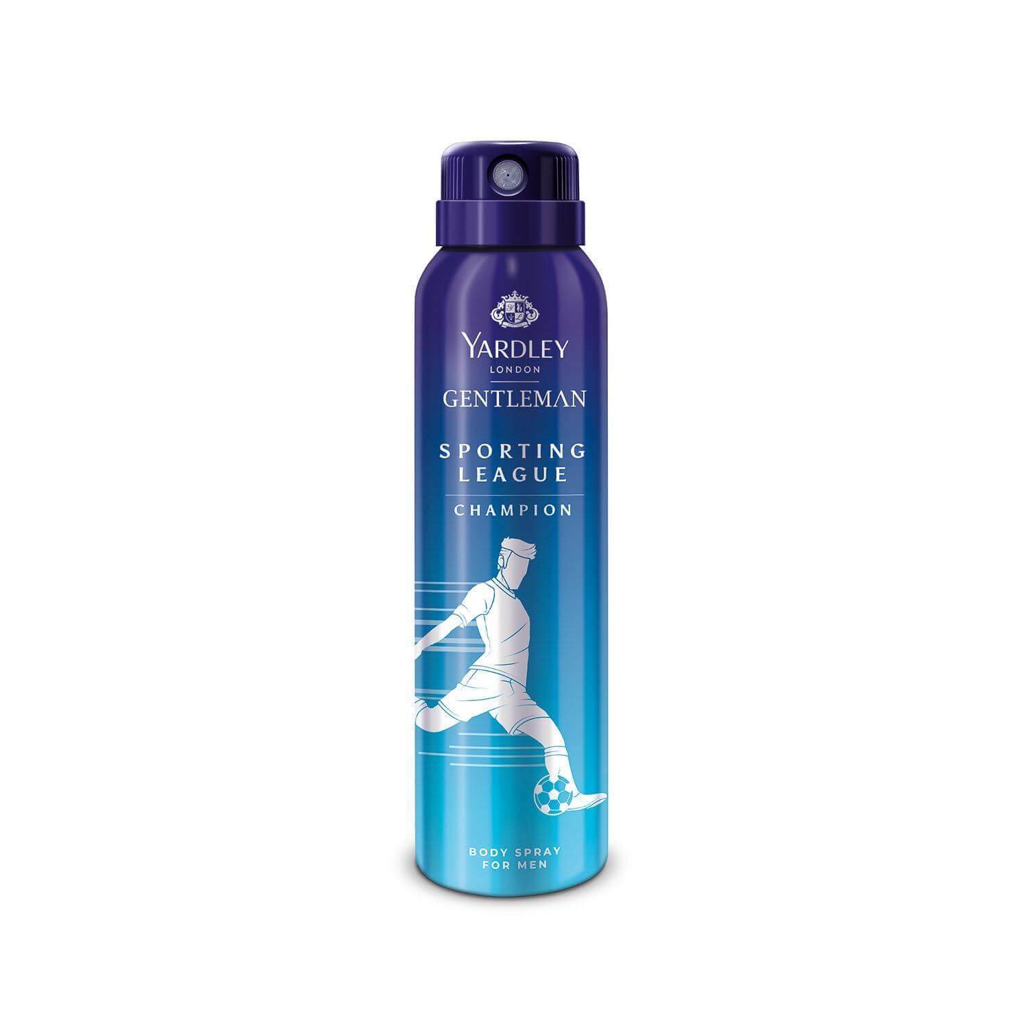 Yardley Male Gentleman Sporting League Body Spray - Champion, 150ml, Citrus