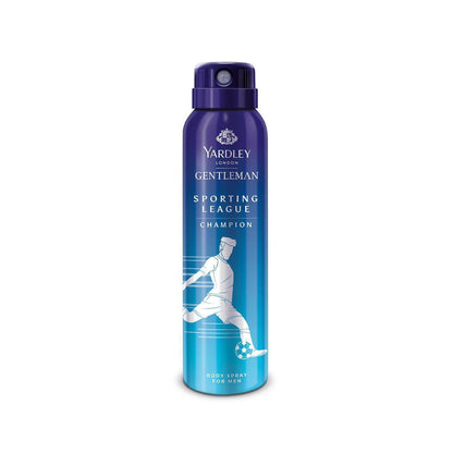 Yardley Male Gentleman Sporting League Body Spray - Champion, 150ml, Citrus