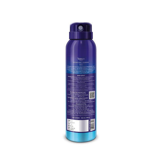 Yardley Sporting League Body Spray - Pace, 150ml, Lemon Fragrance