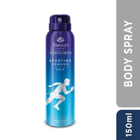 Yardley Sporting League Body Spray - Pace, 150ml, Lemon Fragrance