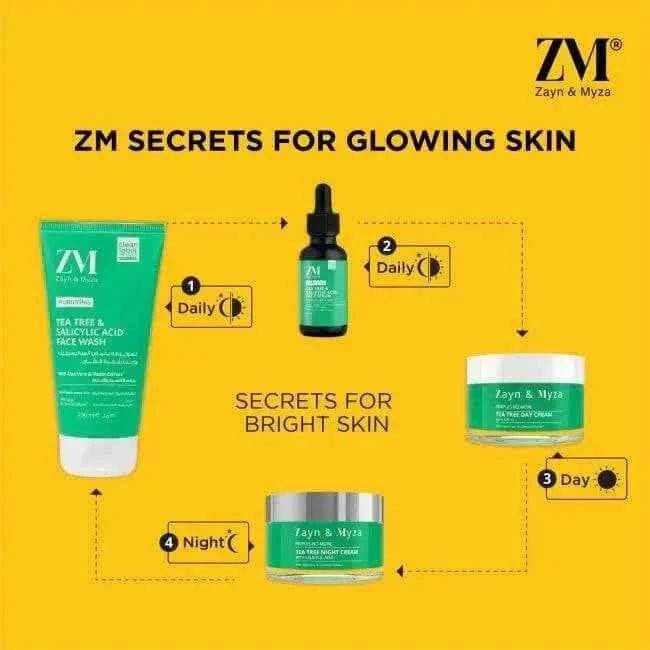 ZM Zayn & Myza Face Wash – Tea Tree & Salicylic Acid, 75ml | Anti-Acne, Oil Control Formula | No Parabens or Sulfates | Suitable for All Skin Types
