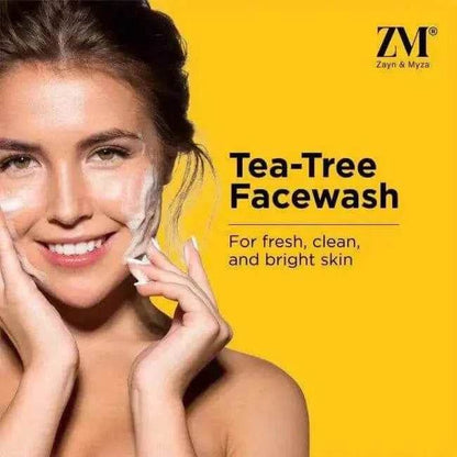 ZM Zayn & Myza Face Wash – Tea Tree & Salicylic Acid, 75ml | Anti-Acne, Oil Control Formula | No Parabens or Sulfates | Suitable for All Skin Types