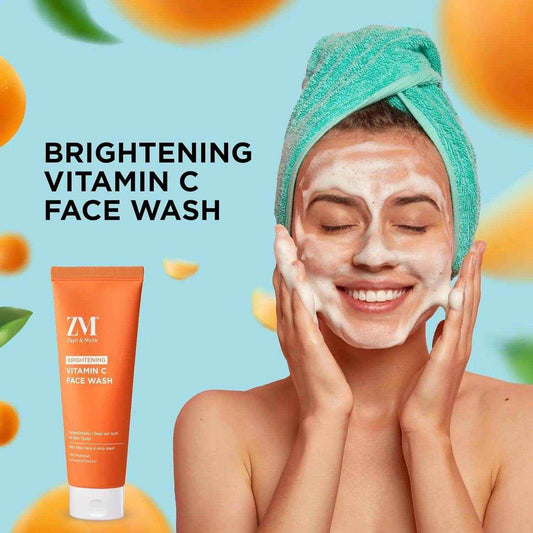 ZM Zayn & Myza Vitamin C Face Wash – 75ml | With Aloe Vera & Holy Basil | Brightens Skin, Removes Impurities | No Parabens, Sulfates | For All Skin Types