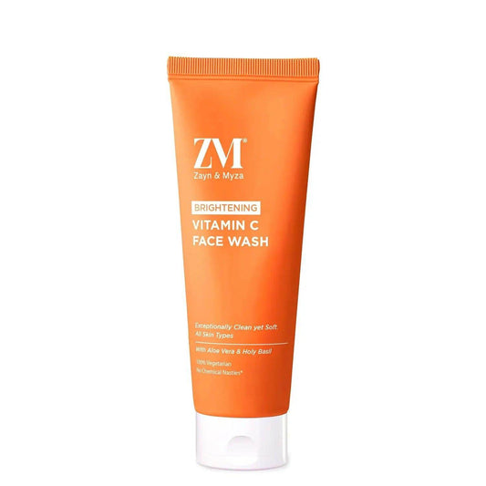 ZM Zayn & Myza Vitamin C Face Wash – 75ml | With Aloe Vera & Holy Basil | Brightens Skin, Removes Impurities | No Parabens, Sulfates | For All Skin Types